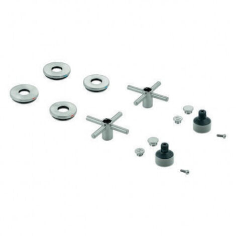 Poignée croix GROHE Atrio 48406 2 STK acier