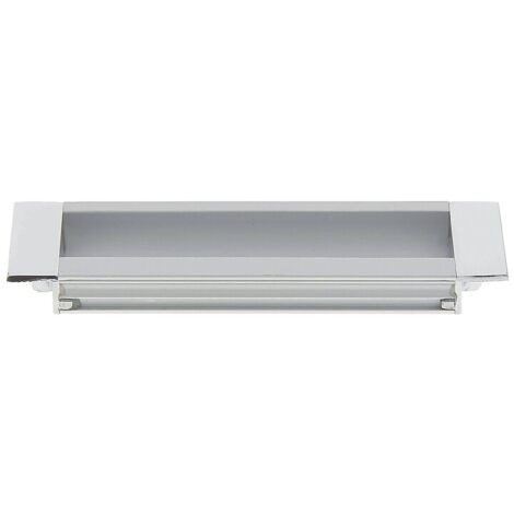 Poignée cuvette à encastrer entraxe 128 mm aluminium finition zamak chromé - CADAP