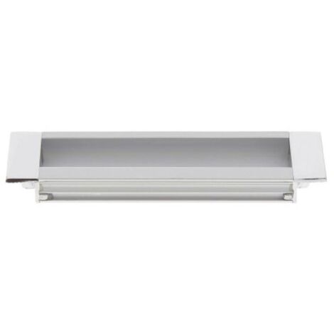 Poignée cuvette à encastrer entraxe 96 mm aluminium finition zamak chromé - CADAP