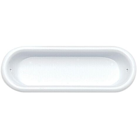 Poignée cuvette ovale plastique noir - 82 x 23 mm - CADAP