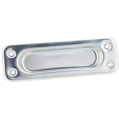 Poignée cuvette rectangle acier inoxydable 98 x 32 mm - DEVISMES