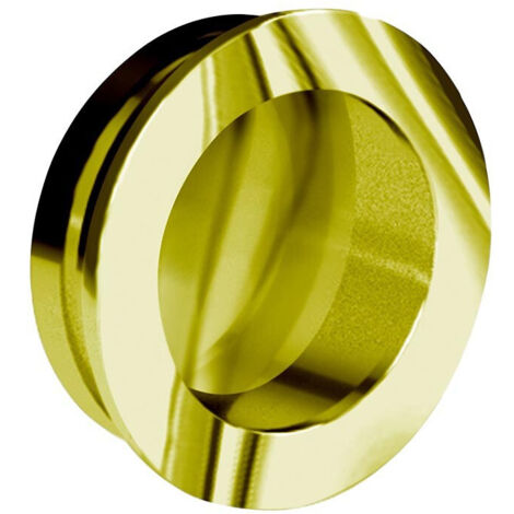 Poignée cuvette ronde diamètre 40 mm - métal or - Or