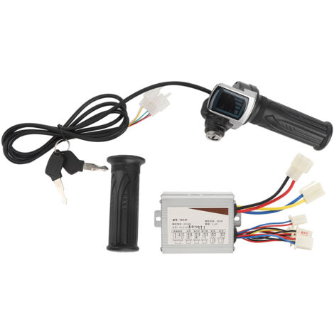 Poignée d'accélérateur électrique 36V 350W avec verrou pour vélo électrique - Accessoire contrôleur