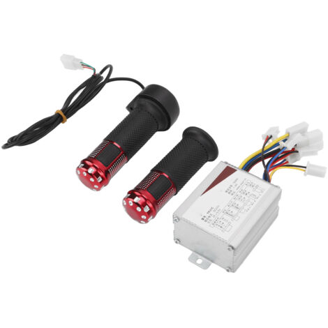 Poignée d'Accélérateur Vélo Électrique 24V 500W avec Support Aluminium pour Scooter et Vélo