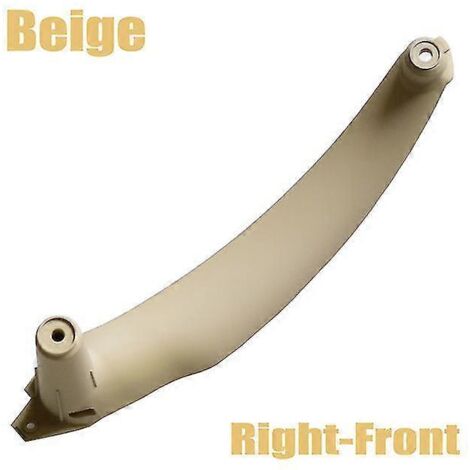 Poignée d'accoudoir de porte intérieure gauche/droite en fibre de carbone pour BMW E70 E71 E72 X5 X6 (2007-2013) - Beige - Avant droit