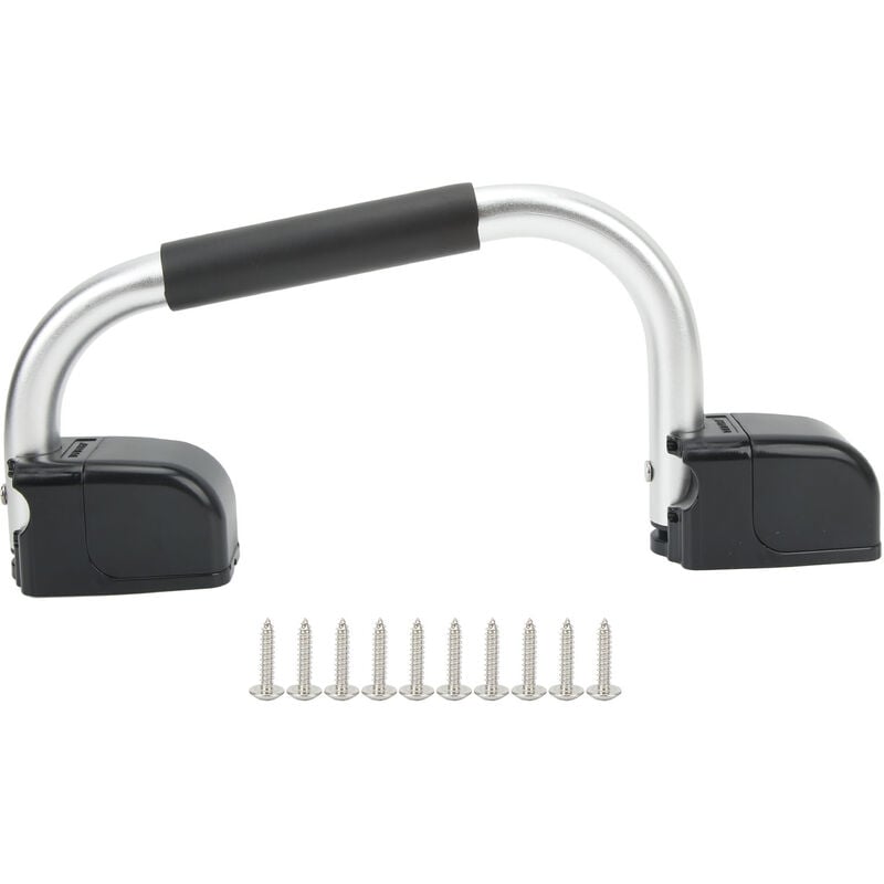 Jeffergarden - Poignée d'assistance pliante rv avec matériel de porte d'entrée en alliage d'aluminium eva Grip pour caravane camping-car remorque