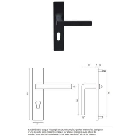 Poignée De Bloc Porte D'interieur 010722no Gd Menuiseries