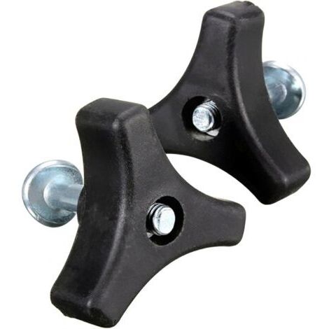 Poignée de Bouton Triangulaire, poignée Universelle de Tondeuse à Gazon, écrou Papillon et Boulon, pièce d'équipement électrique Outils de Jardin pour Tondeuse à Gazon (2 Ensembles)
