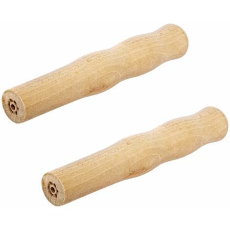 Poignée de brouette en bois diamètre 32mm longueur utile 125mm à enmancher chariot (paire)
