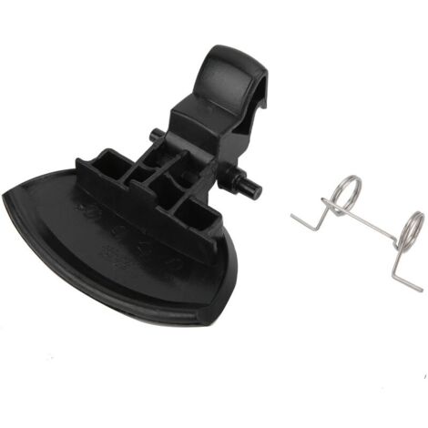 Poignée de couvercle de boîte à gants noire avec ressort de rechange pour Citroën C4 2004-2010 ABS + métal
