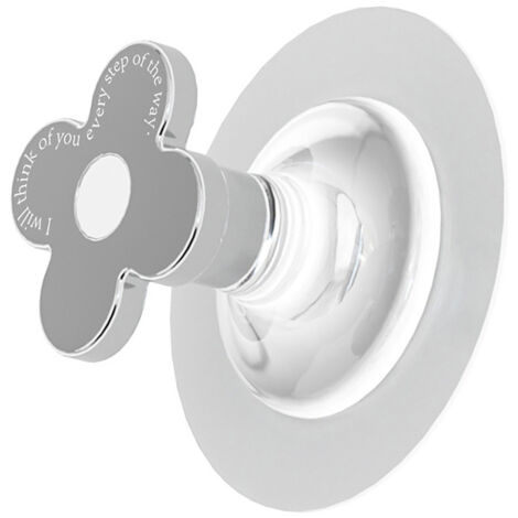 Poignée de couvercle de toilette en plastique avec forme fleur électroplaquée et adhésif écologique, kit de 2 pièces pour installation facile et hygiène améliorée