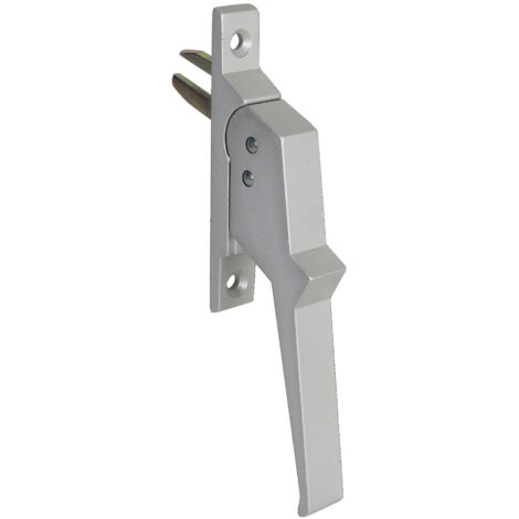 Poignée de crémone aluminium à 1 fourche fixation à vis - ARGENTA - 517101