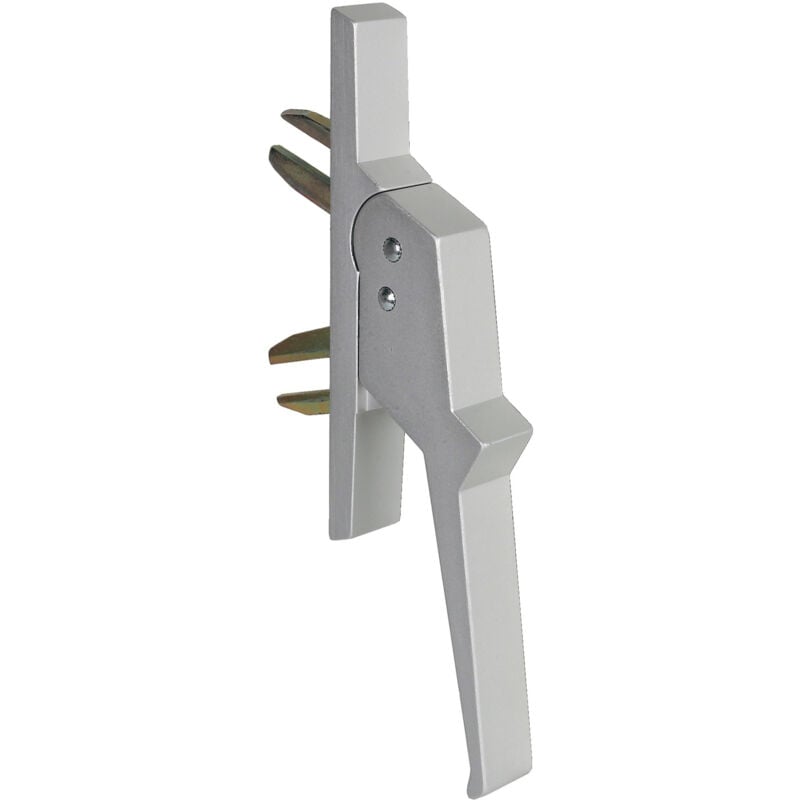 Poignée de crémone aluminium à 2 fourches fixation invisible - ARGENTA - 518102