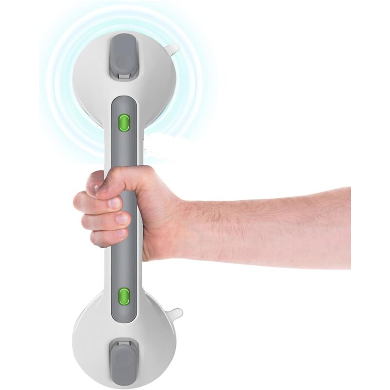Poignée de douche à ventouse, 30 cm, sans perçage, pour personnes âgées, handicapées, enfants et femmes enceintes