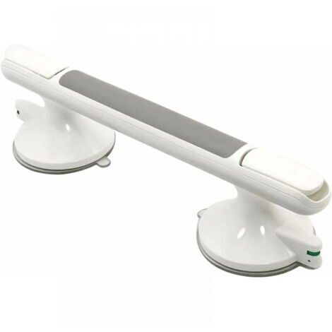 Poignée de douche, barre d'appui de 30 cm avec ventouse puissante, convient pour baignoire et douche, barre d'équilibre sans perçage
