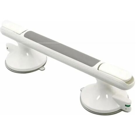 Poignée de douche, barre de soutien de 30 cm avec ventouse puissante pour baignoires et douches, barre de sécurité pour douche, barre d'équilibre sans perçage pour salles de bain-AquaForge
