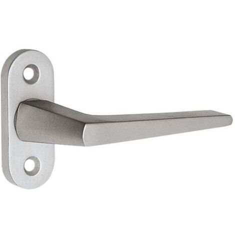 Poignée de fenêtre 1512/0000 Alu.F2/de couleur argent neuf 35 mm Fixe