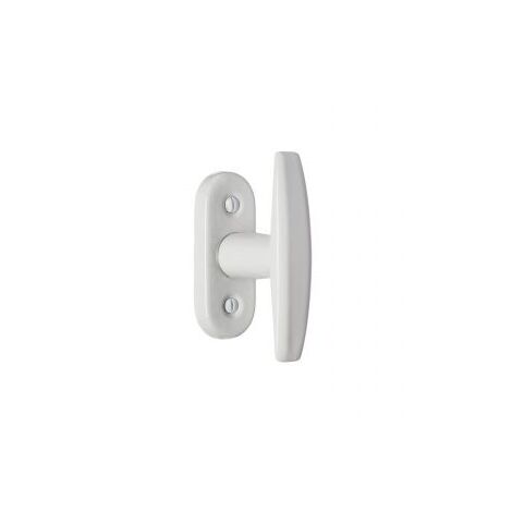 Poignée de fenêtre aluminium blanc – Entraxe 43mm – Forme carré 7mm – Installation facile pour fenêtres standard – Home Friendly