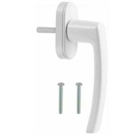 Poignée de fenêtre et de porte en PVC, blanche