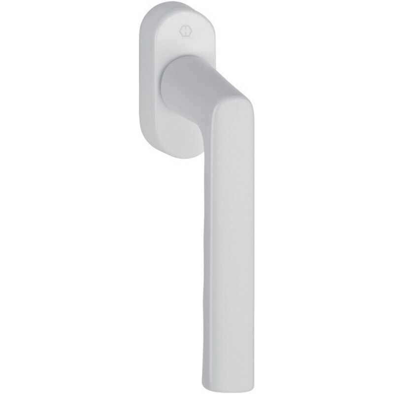 Poignée de fenêtre Hambourg 0700L/U26 Alu.F9016 blanc trafic 32-42mm Stand. Hoppe