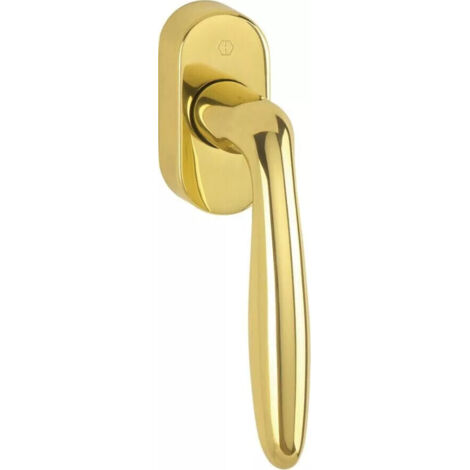 Poignée de fenêtre OB Secustik® Verona - HOPPE AG - Carré adaptable de 32 à 42 mm. - Laiton PVD F77
