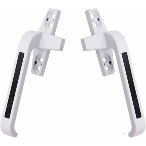 Poignée de Fenêtre Poignée Gauche et Droite Portes Battantes en Alliage D'aluminium Verrouillage des Fenêtres Poignée de Fenêtre Coulissante, - Blanc,de DEBUNS