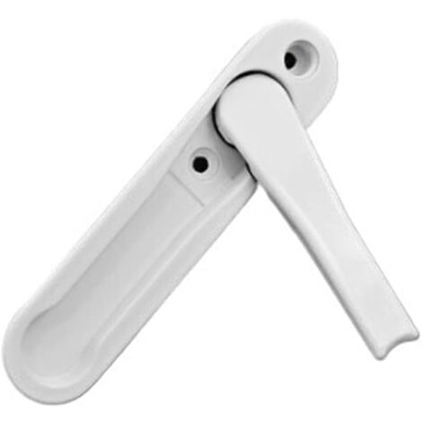 PoignéE De FenêTre Verrouillable Poignée de fenêtre cachée en alliage de Zinc blanc/noir, accessoires de quincaillerie for fenêtres, poignée d'écran avec vis en acier inoxydable PoignéEs De FenêTre Ve