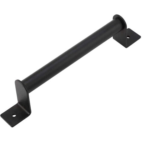 Poignée de fer, givrée double face porte intérieure en bois poignée de porte universelle (noir)