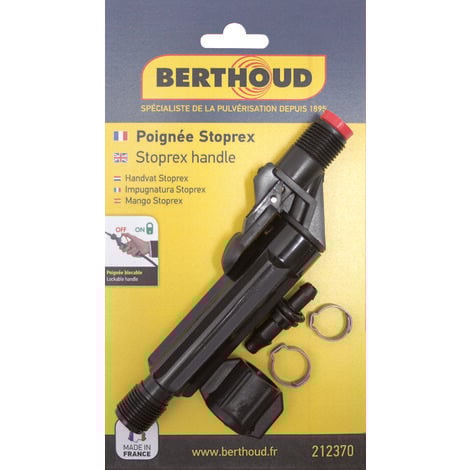 BERTHOUD Poignée de lance d'arrosage Stoprex complète - HOZELOCK - Garantie 2 ans