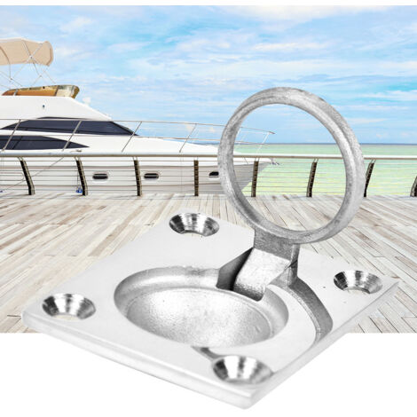 Poignée de Levage pour Pont de Bateau en Acier Inoxydable, Anneau de Traction Plat 48x38mm