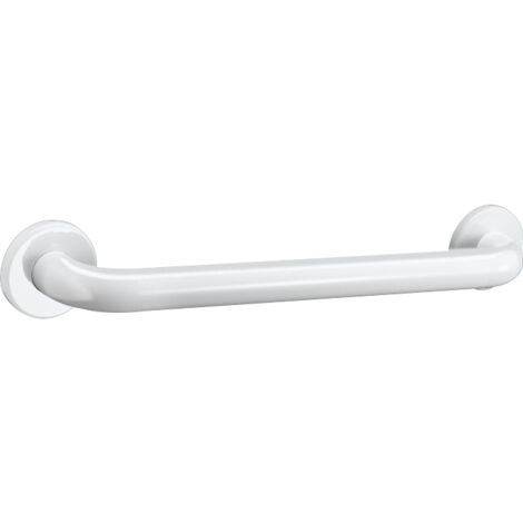 Poignée de maintien Delabie Basic D32 L400mm, en poudre blanche
