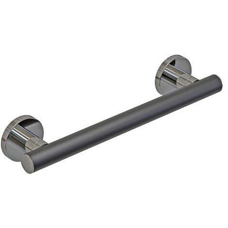 Poignée de maintien Elida Plus noir mat chromé LxHxP:400x32x87mm