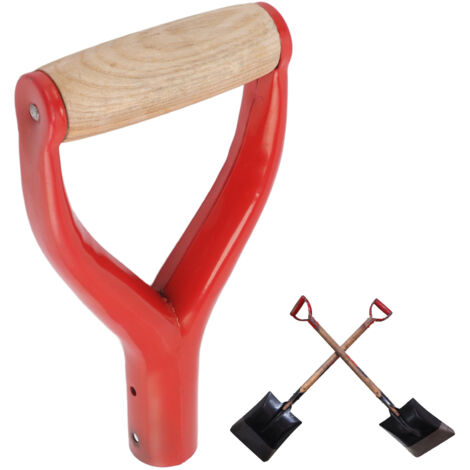 Poignée de Manche en Y pour Pelle Bêche Fourche Intérieur 3,1CM Rouge -KZQ