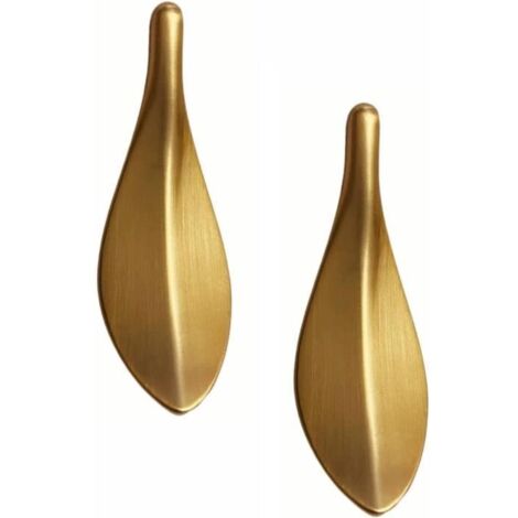 Poignée de Meuble Cuisine - MARQUE - Bouton de Meuble Doré - Alliage de Zinc - Or champagne - Lot de 2