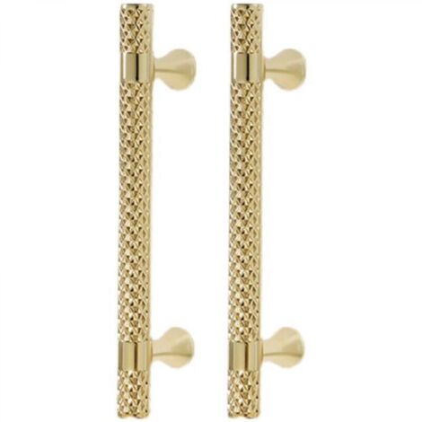 Poignée de meuble dorée, espacement des trous de 192 mm, poignée de cuisine en alliage de zinc, poignée d'armoire de chambre à coucher, 2 pièces