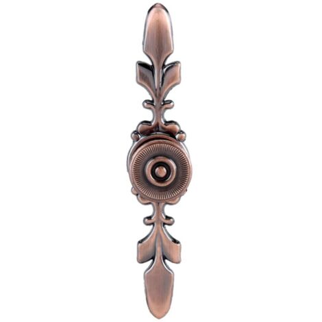 Poignée de meuble européenne pour tiroir, armoire, bureau, porte, décoration d'intérieur, bronze rouge