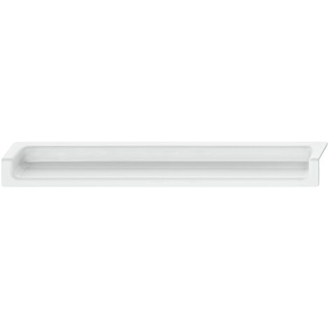 Poignée de meuble invisible au design moderne et élégant 90x24mm entraxe 64mm Cuisine Placard Caisson Tiroir Coquille, blanc mat RAL 9016