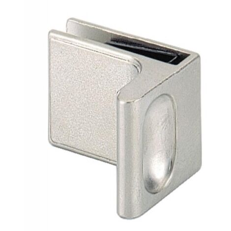 Poignée de meuble pour porte en verre nickelé mat - HETTICH