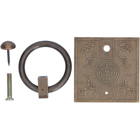 Poignée de meuble vintage carrée épaissie, bouton unique pour tiroirs, fenêtres et portes d'armoire