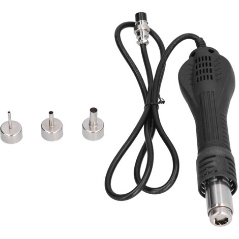 Poignée de pistolet à Air chaud, 8 trous, 4 noyaux, antistatique, résistant à l'usure, refroidissement intelligent, poignée de remplacement Flexible pour pistolet thermique