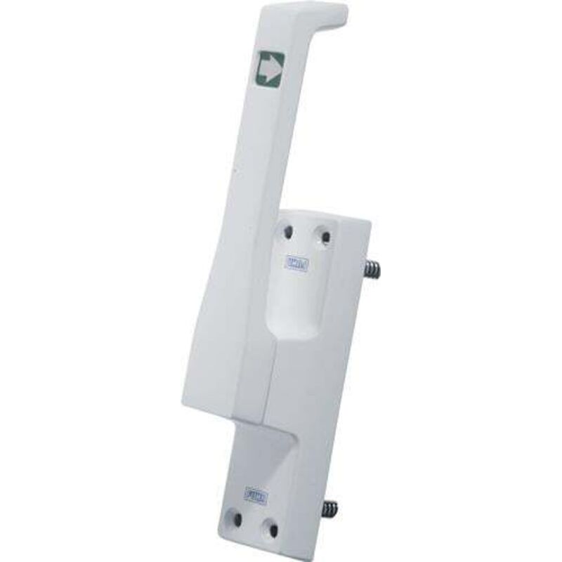 Fuhr - Poignée de porte 970 din droite argent anodisé lm 23mm barre ronde 10mm - TP970RE