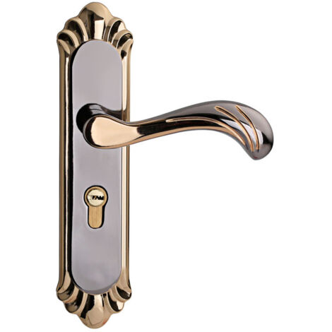 Poignée de porte à levier LEEDIS, ensemble de levier de verrouillage robuste avec clé, poignées de porte réversibles pour ouverture à gauche ou à droite, épaisseur de porte de 35 à 45 mm