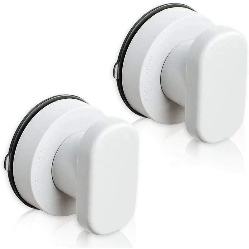 VURAHOME - Poignée de Porte à Ventouse 2PCS Ventouse Poignées Tiroir Armoire Réfrigérateur Porte Verre Portable Mobilité Poignée Poignées avec Forte
