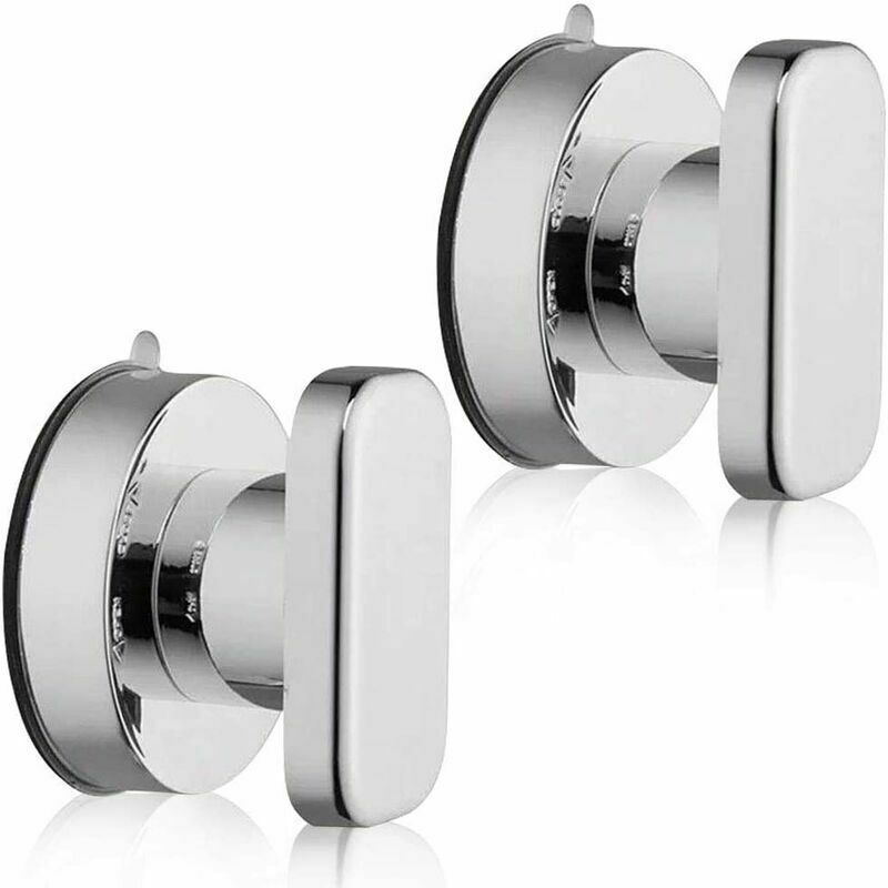 Poignée de Porte à Ventouse 2PCS Ventouse Poignées Tiroir Armoire Réfrigérateur Porte Verre Portable Mobilité Poignée Poignées avec Forte Ventouse