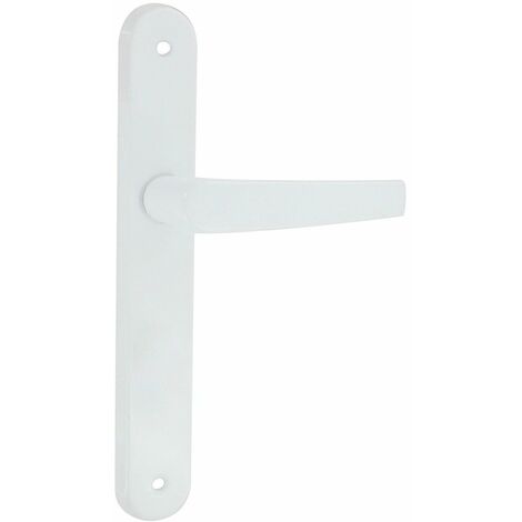 Poignée De Porte Aluminium époxy Blanc Avoriaz Bec De Cane - Dt2000