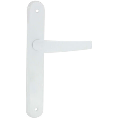 Poignée de porte aluminium époxy blanc AVORIAZ bec de cane - DT2000
