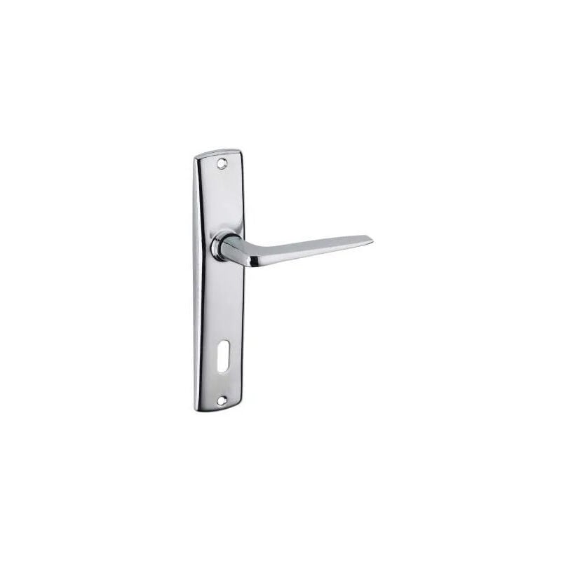 Thirard - Poignée de porte Ares chromée, E165, à trou pour clé BB2