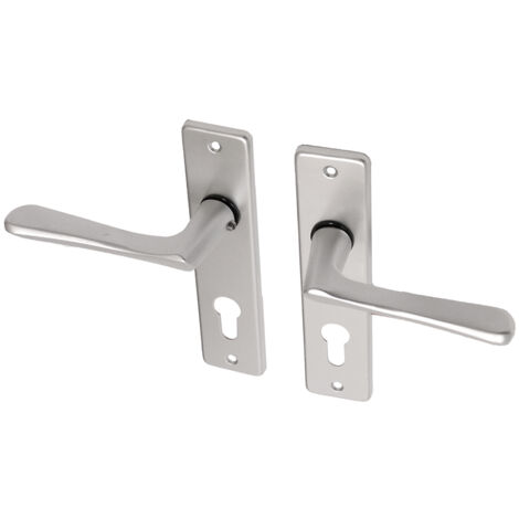 Poignée de porte avec bouclier en aluminium modèle papillon - Par