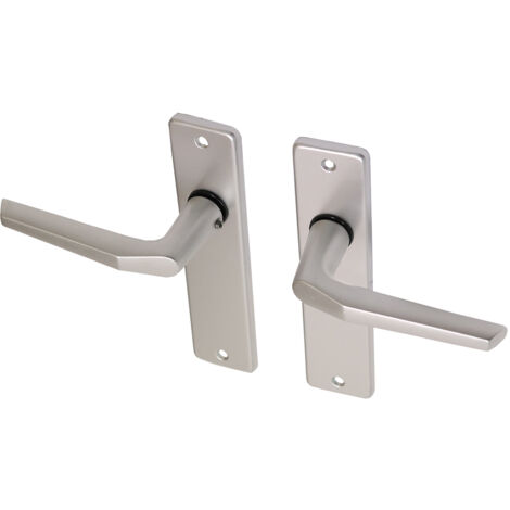 Poignée de porte avec bouclier en aluminium modèle pouce - Par