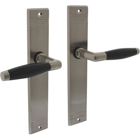 Poignée de porte avec cache aveugle nickel mat - Par lot